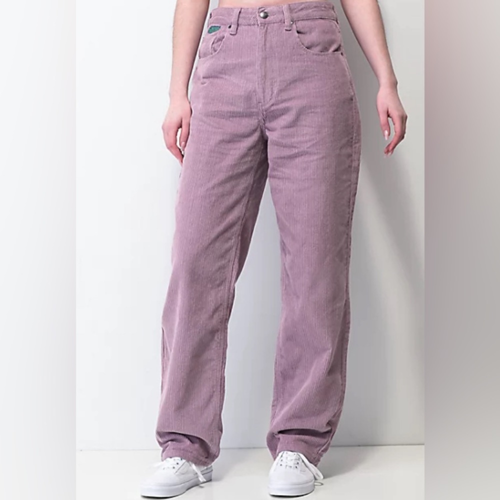 NWOT. Empyre Tori 90s Corduroy Skate Pants Seafog High Rise Womens Size 7
